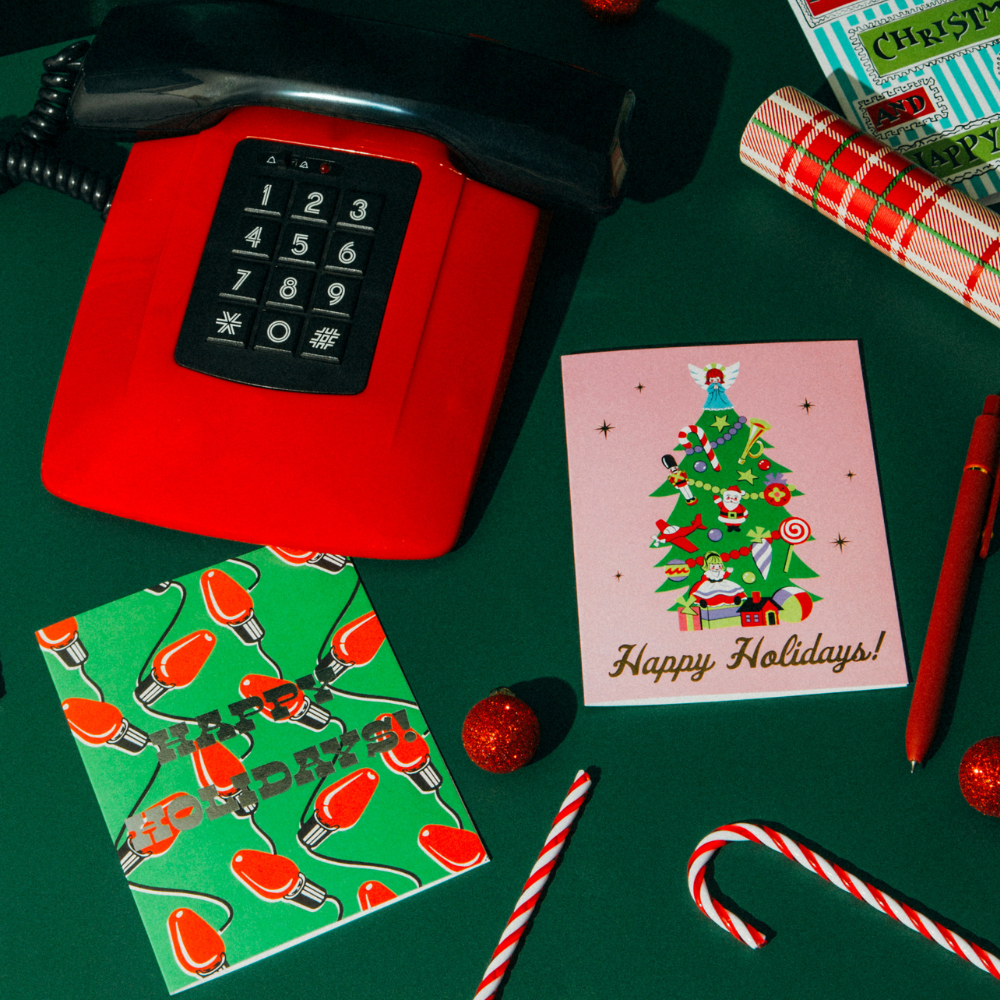 Happy Holidays Tree Card