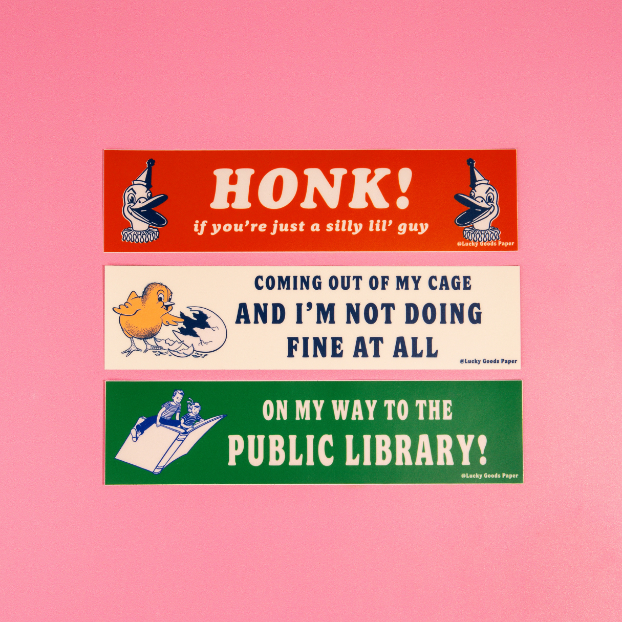On My Way to the Public Library Bumper Sticker