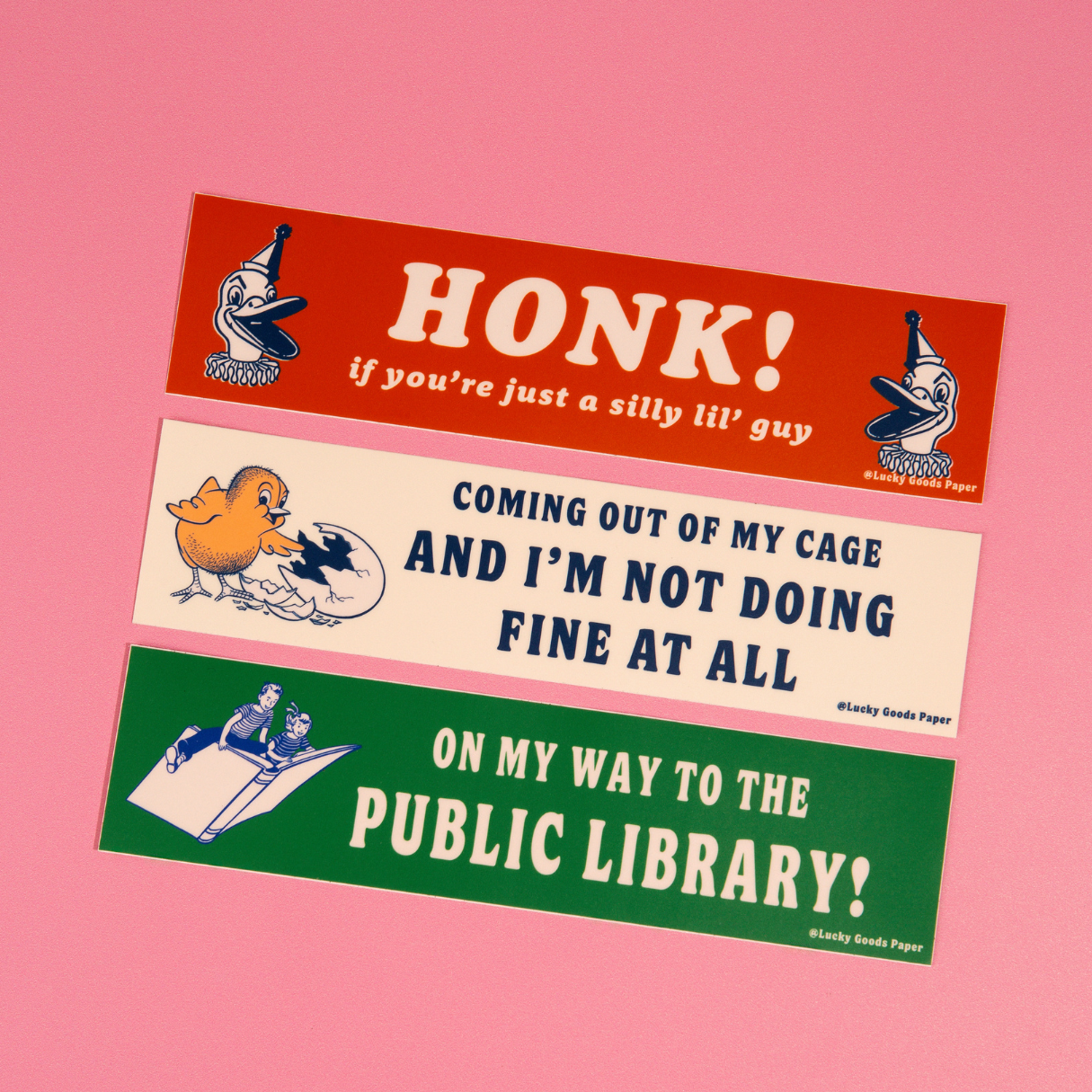 On My Way to the Public Library Bumper Sticker