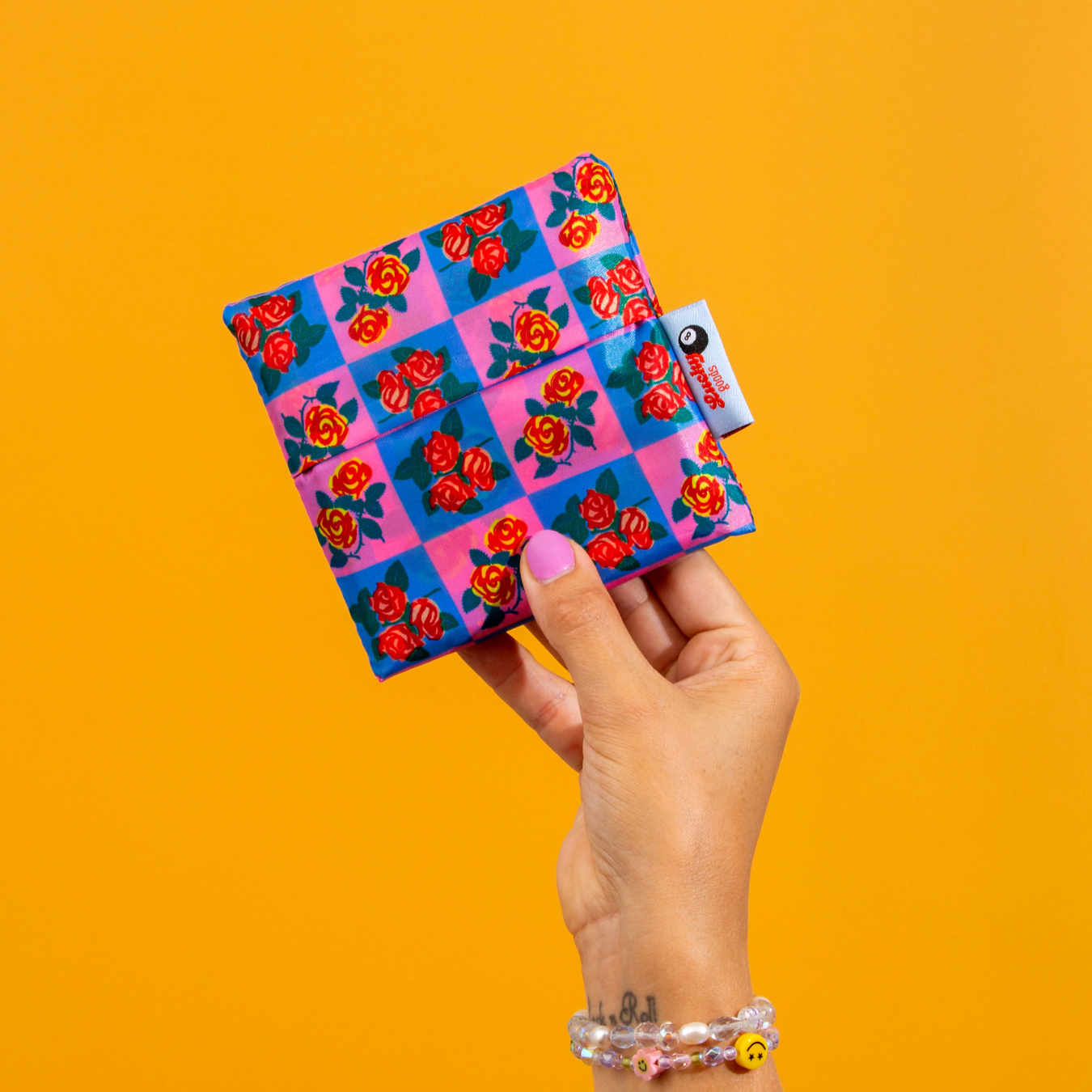 Charming Florals Foldable Nylon Tote