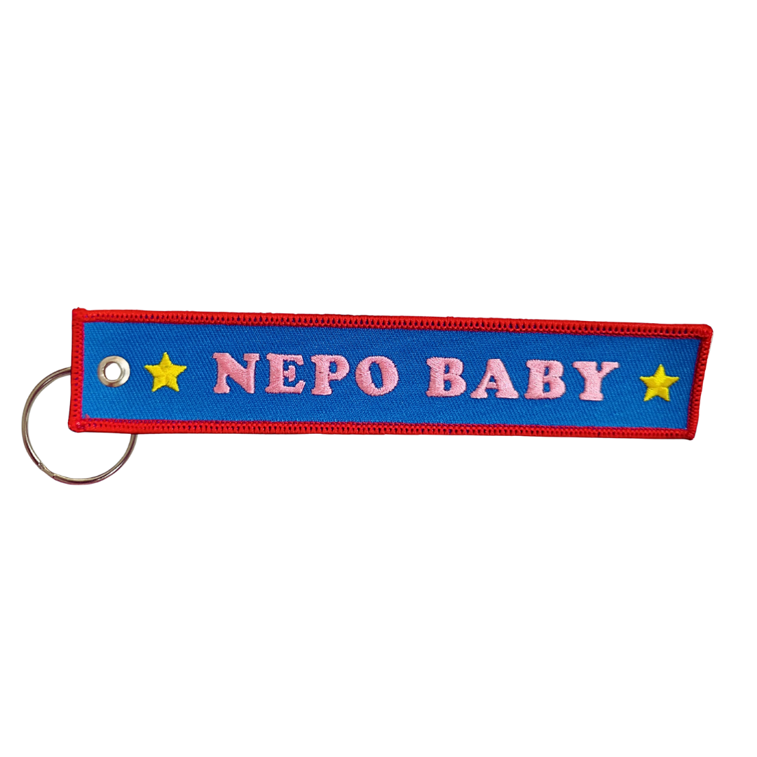 Nepo Baby Embroidered Keychain