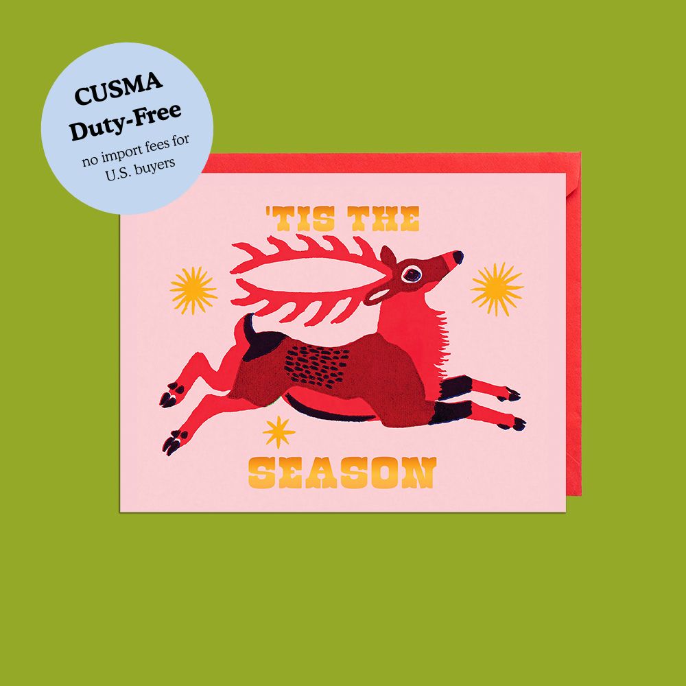 'Tis The Season Reindeer Card