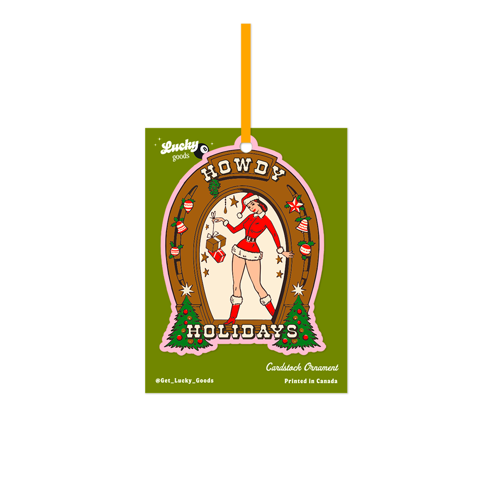 Howdy Holidays Cardstock Ornament