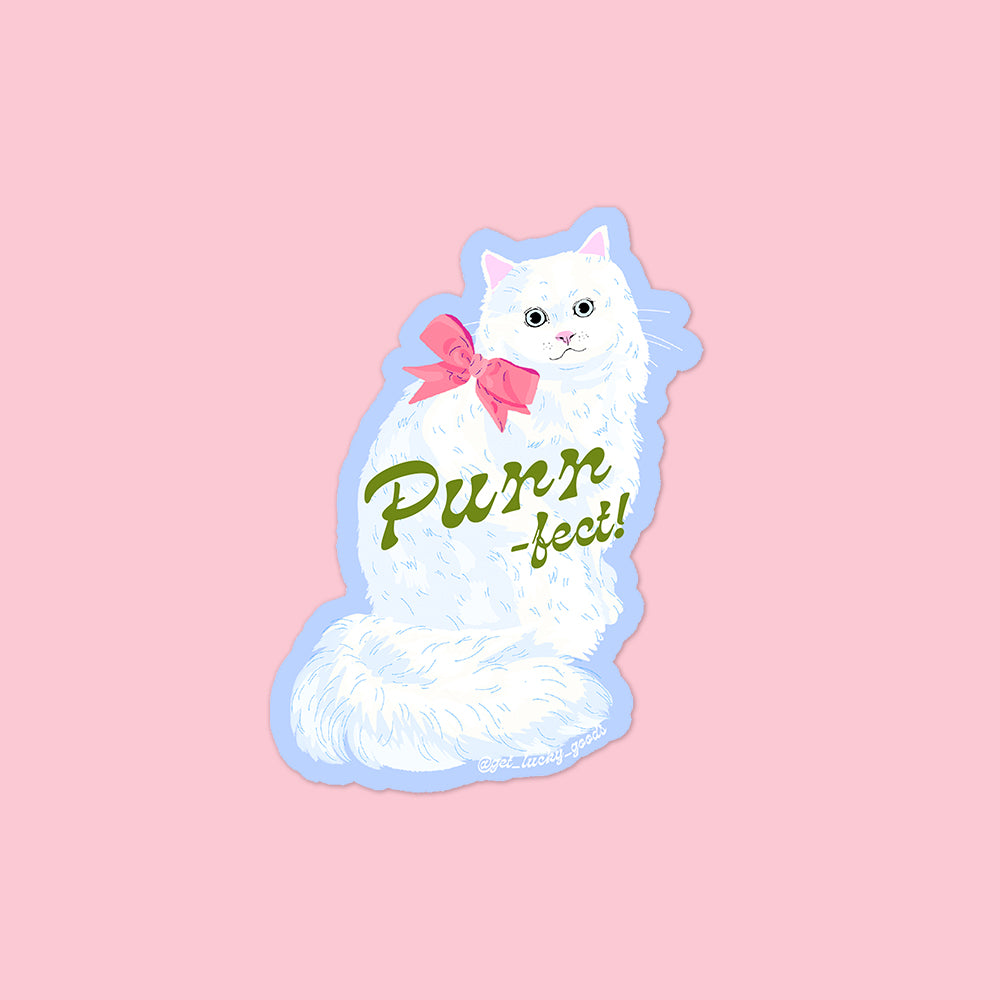 Purr-fect Kitty Sticker