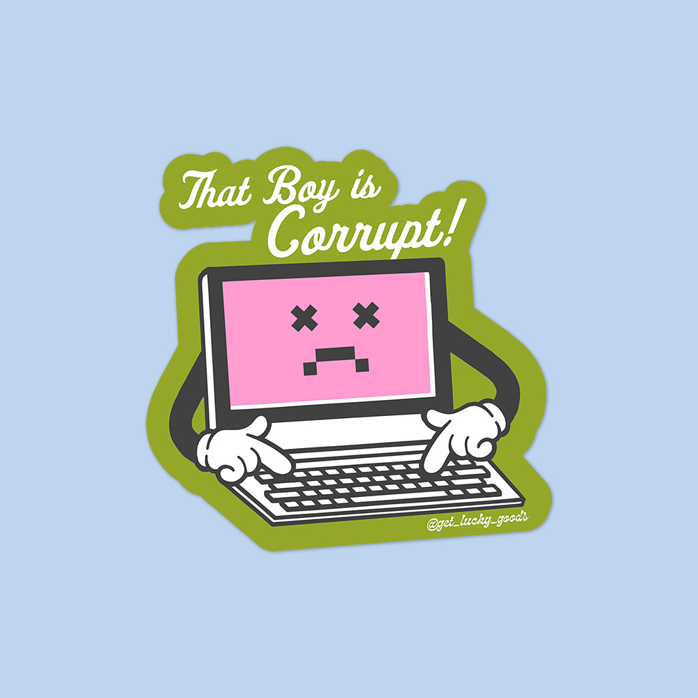Corrupt Boy Sticker