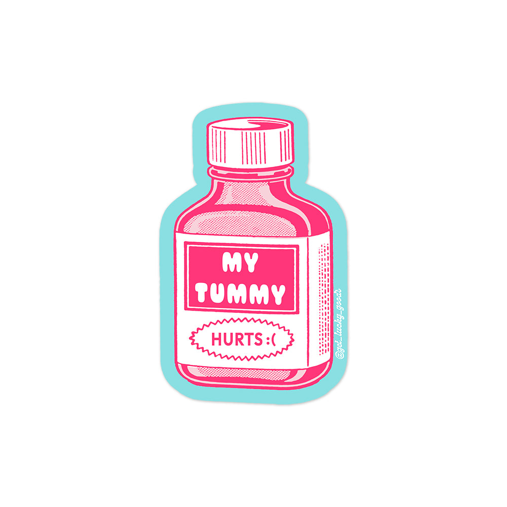 Tummy Hurts Sticker