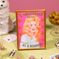 Country Queen Rhinestones Portrait Print