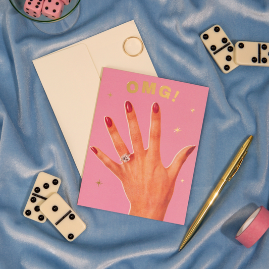 OMG! Engaged Ring Card