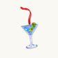 Martini With Olives Acetate Ornament