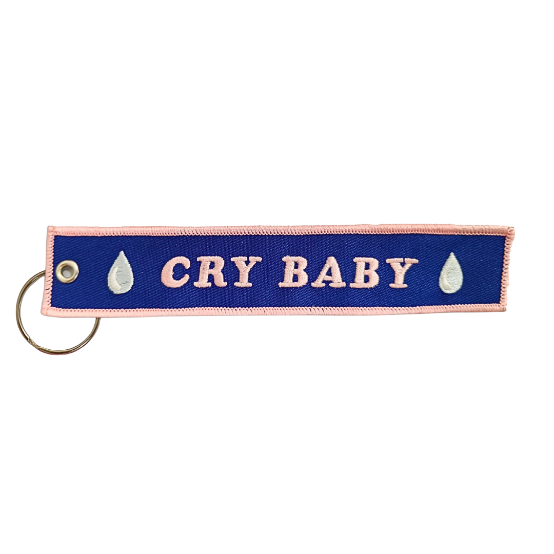 Cry Baby Embroidered Keychain