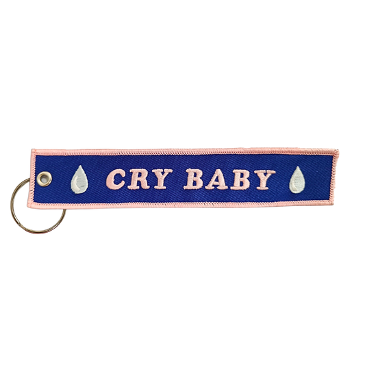 Cry Baby Embroidered Keychain