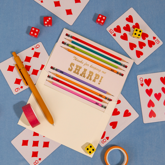 Sharp Pencils Teacher Card