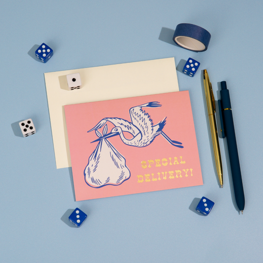 Special Delivery Stork Card