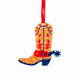 Cowboy Boot Acetate Ornament
