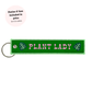 Plant Lady Embroidered Keychain