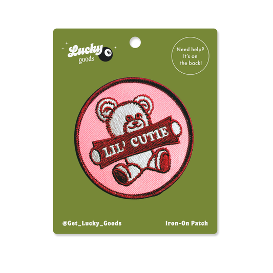 Lil' Cutie Bear Iron-On Patch
