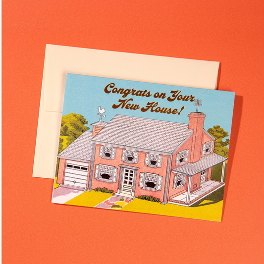 New House Charming Illustration Card