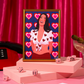 Cher Hearts Outfit Portrait Print