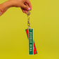 Pickle Girl Embroidered Keychain