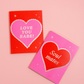 Love You Babe Foil Heart Card