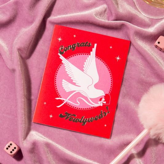 Congrats Newlyweds Dove Card