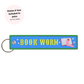 Book Worm Embroidered Keychain