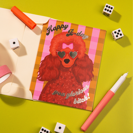 Birthday Poodle Card
