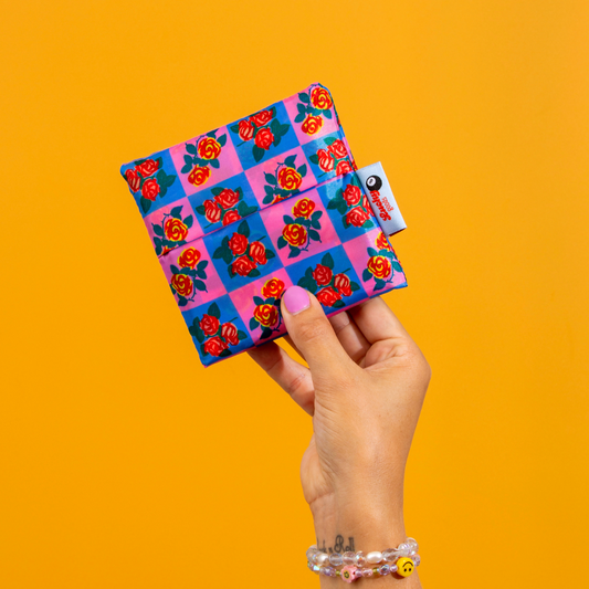 Charming Florals Foldable Nylon Tote