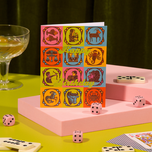 Zodiac Birthday Card