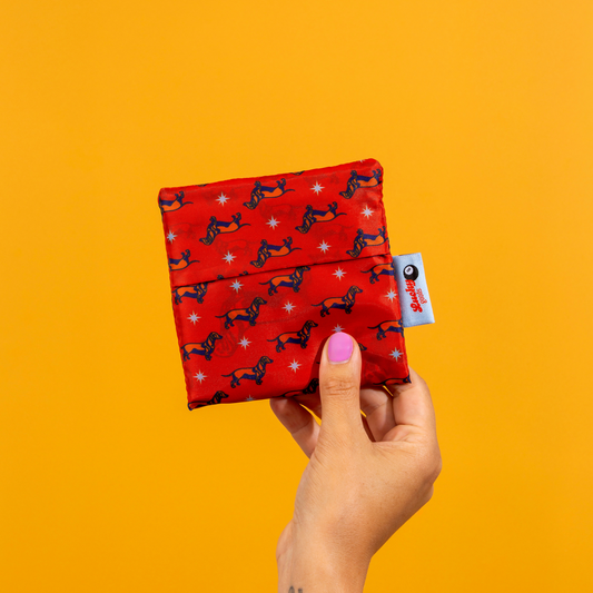 Weenie Starburst Pattern Foldable Nylon Tote