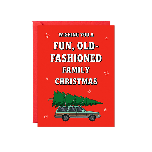 Fun, Old-Fashioned Christmas Card