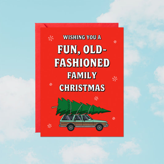 Fun, Old-Fashioned Christmas Card