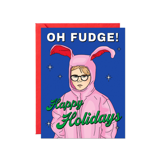 Ralphie Bunny Oh Fudge! Card