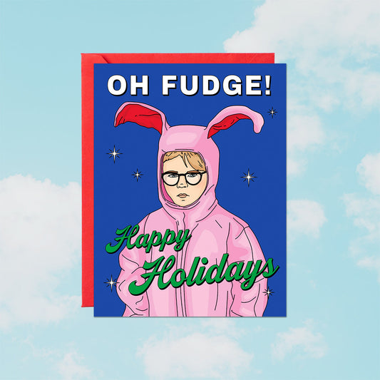 Ralphie Bunny Oh Fudge! Card