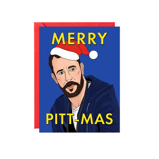 Merry Pitt-mas Card