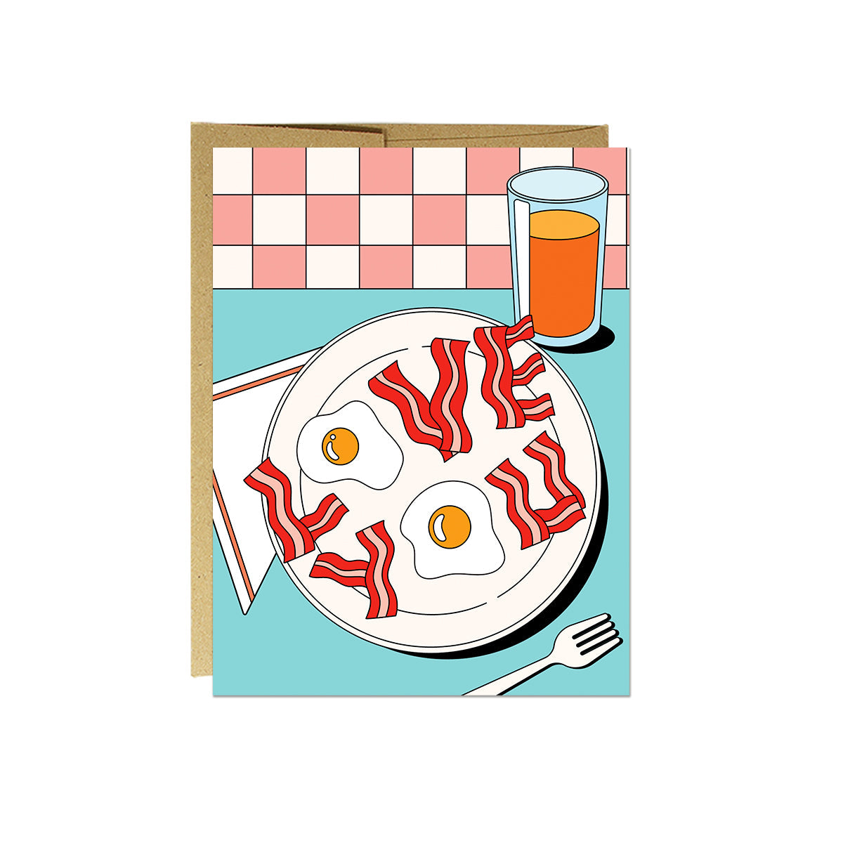 Love You Breakfast Card