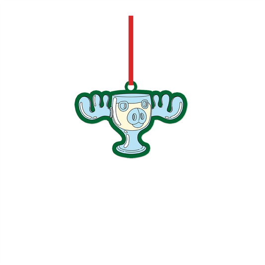 Moose Mug Cardstock Ornament