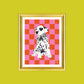 Heart Eye Dalmatian Portrait Print