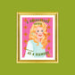 Country Queen Rhinestones Portrait Print
