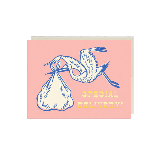 Special Delivery Stork Card