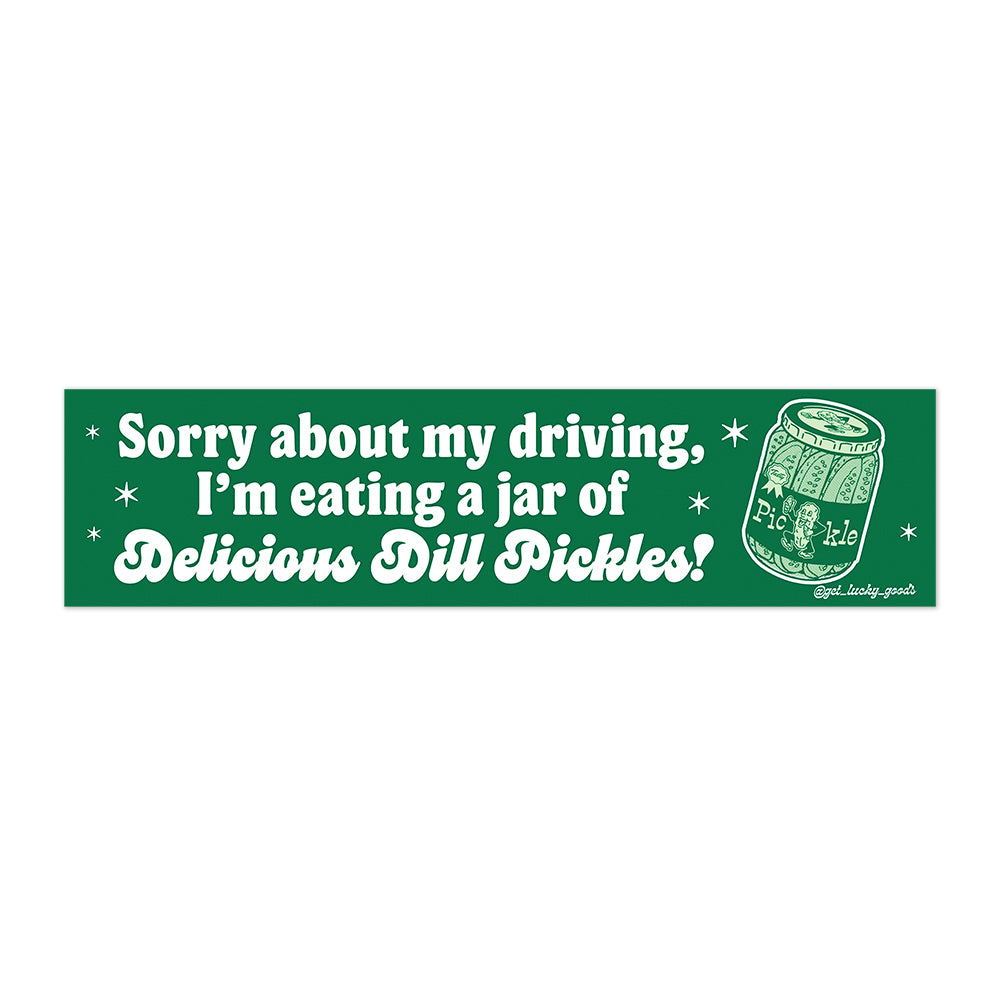 Delicious Pickles Bumper Sticker or Magnet