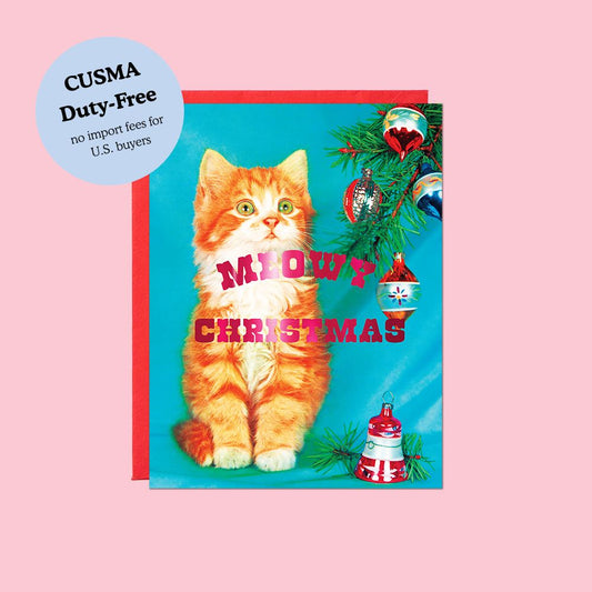 Meowy Christmas Kitty Card