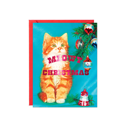Meowy Christmas Kitty Card