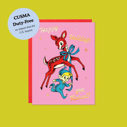 Happy Holidays Rascal Card