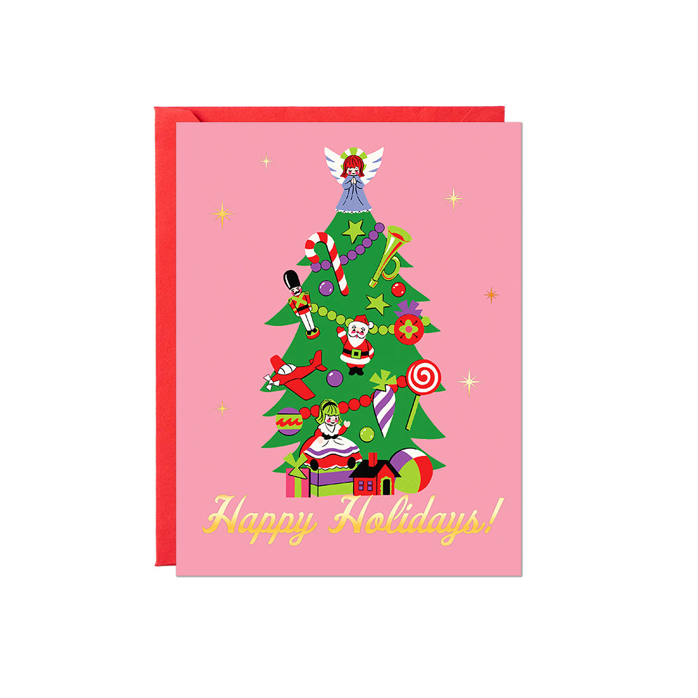Happy Holidays Tree Card