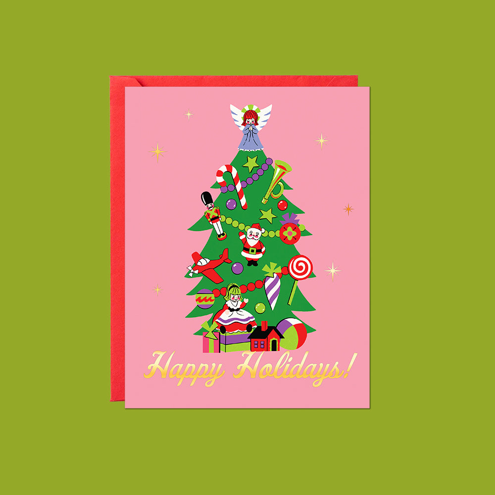 Happy Holidays Tree Card