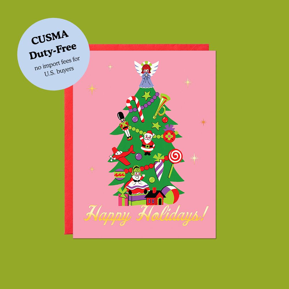 Happy Holidays Tree Card