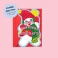 Happiest Holidays Snowman Die-Cut Card
