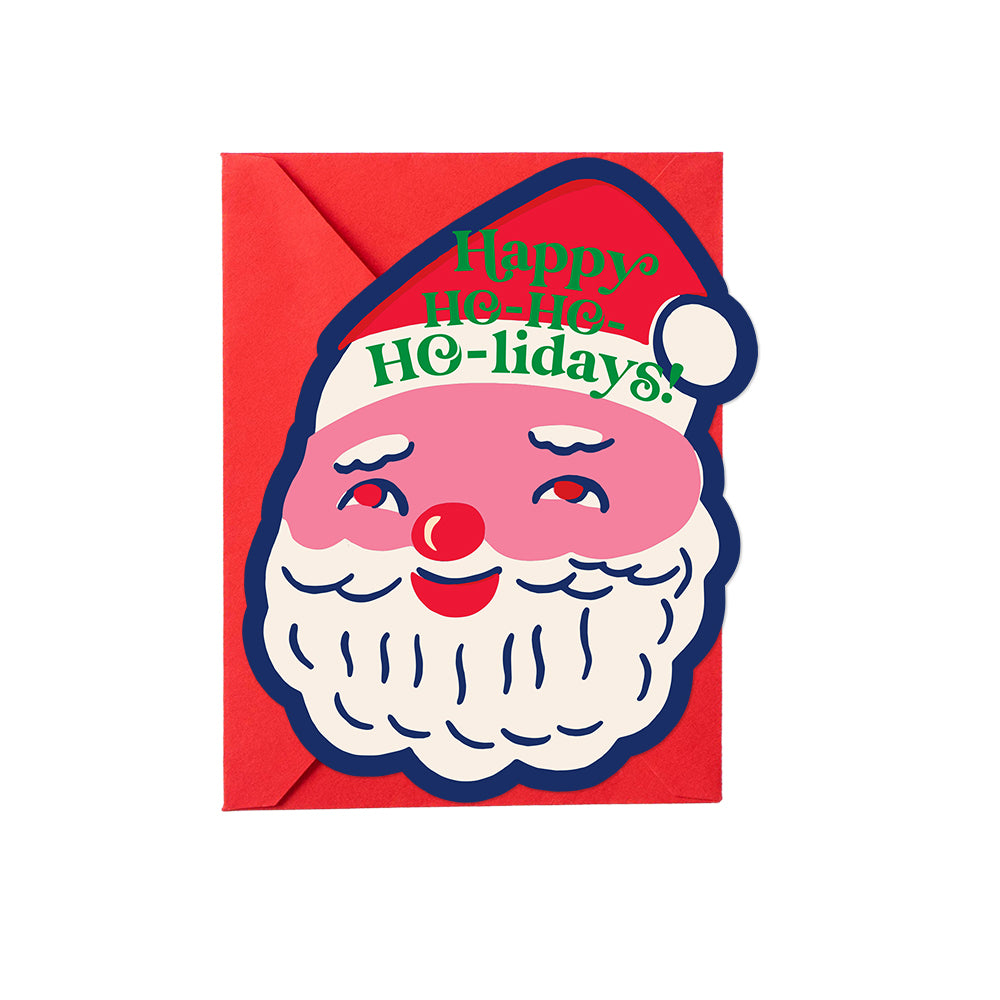 Ho-Ho-Holidays Santa Die-Cut Card