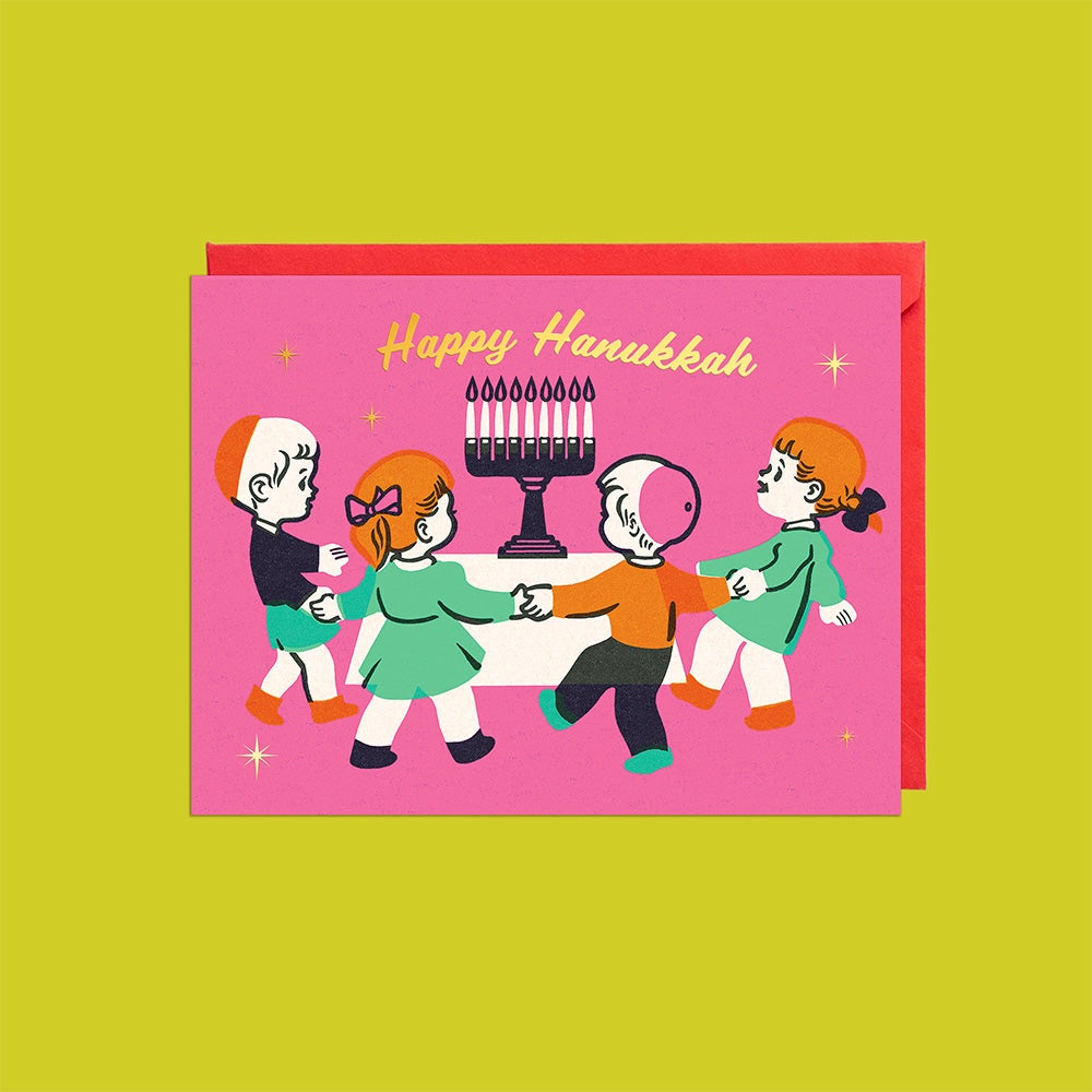 Happy Hanukkah Table Card